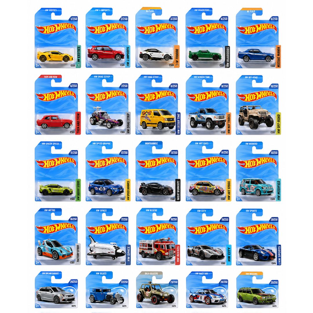 Hot Wheels Die-Cast Car 1:64 Scale – Assorted Models | Original Mattel
