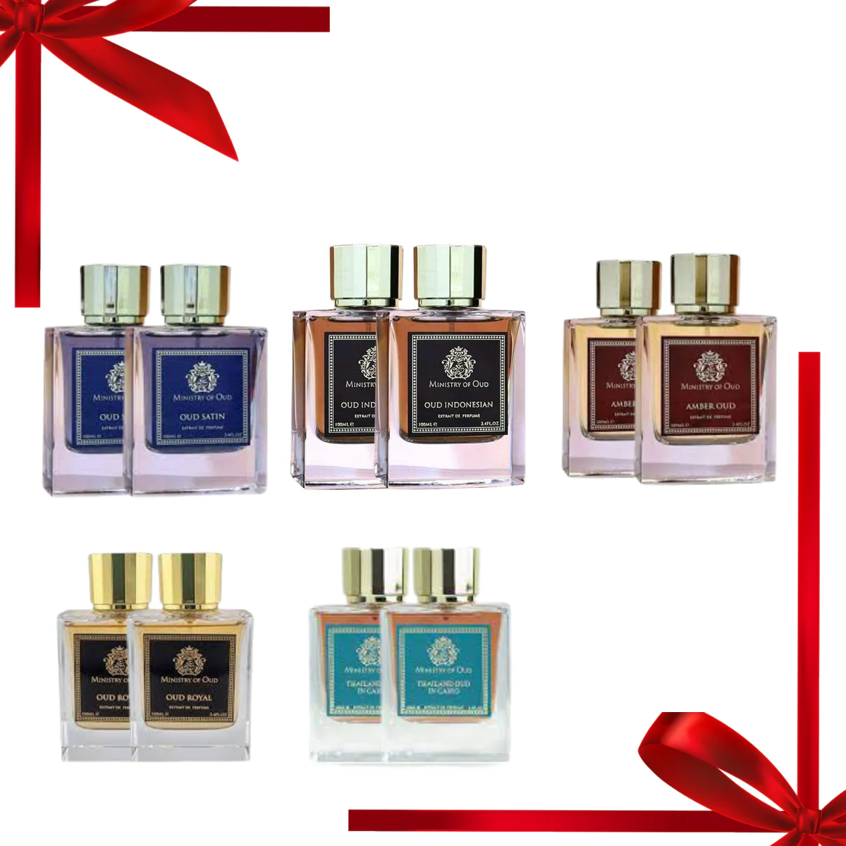 Ministry of Oud Unisex Perfume Collection Pack of 10 With Free Gift