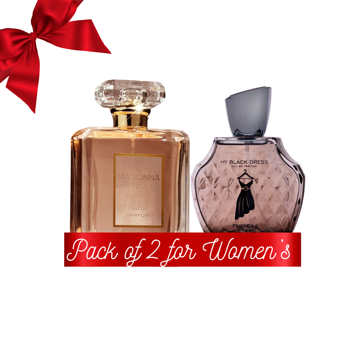 Pack of 5 Luxury 2 Men's, 2 Women's Perfumes With Free Gift