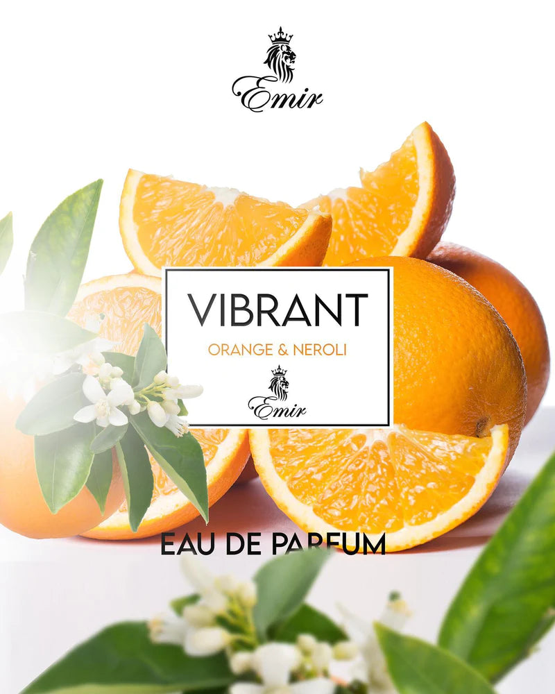 Vibrant Orange and Neroli Emir: Citrus Unisex Fragrance
