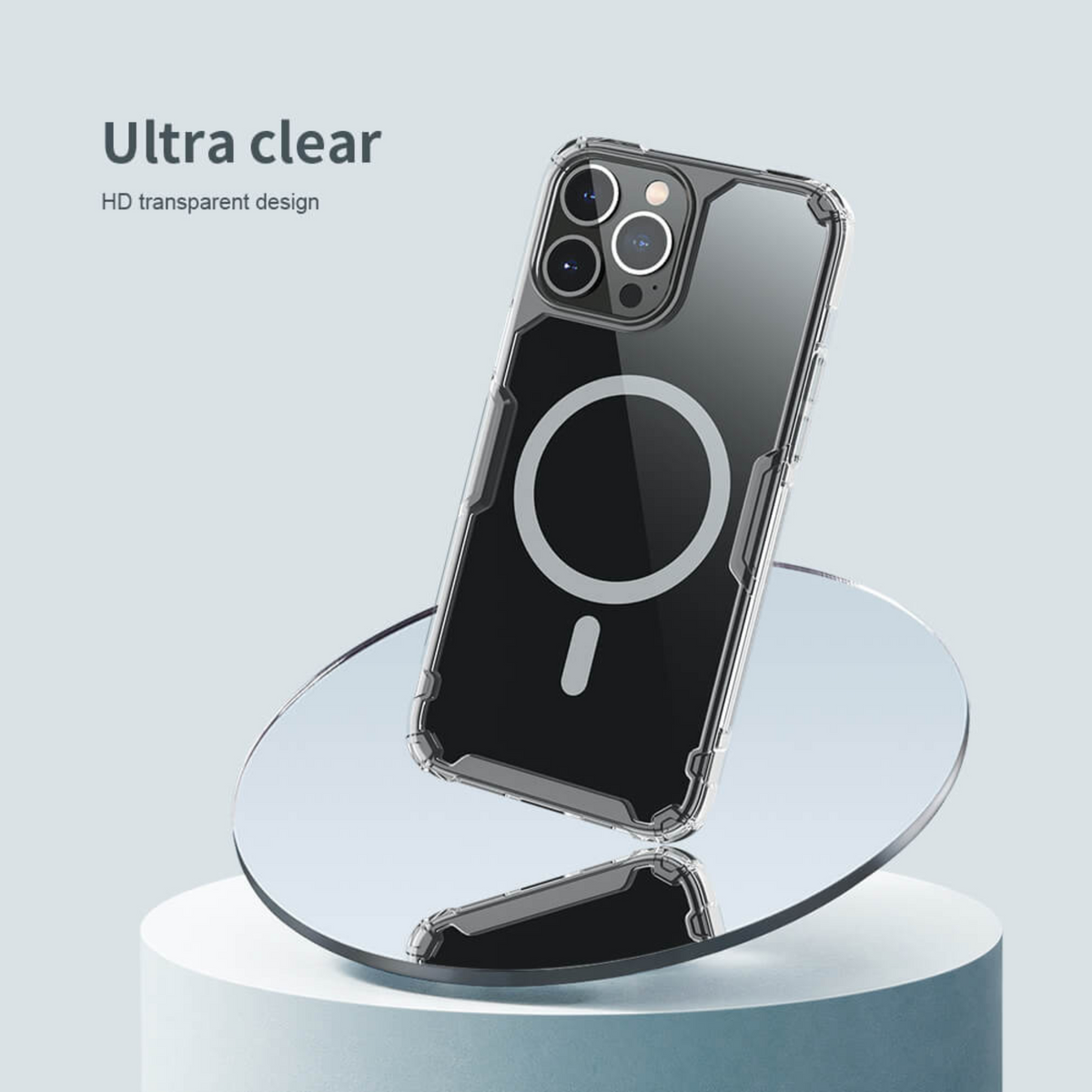 Apple iPhone 14 Pro 6.1 Nature TPU Pro Deep Purple Magnetic Case By Nillkin