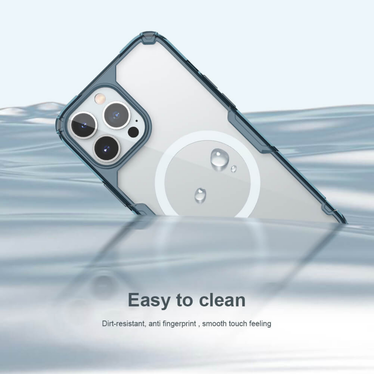 Apple iPhone 14 Pro 6.1 Nature TPU Pro Deep Purple Magnetic Case By Nillkin