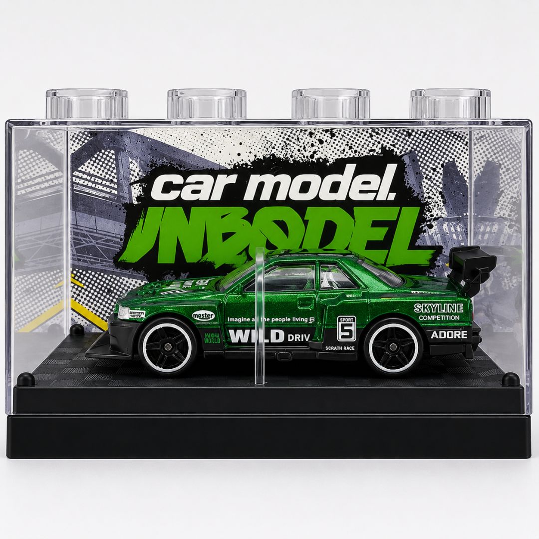 Die-Cast Car Model Toy with Display Case | Premium Miniature Collectible