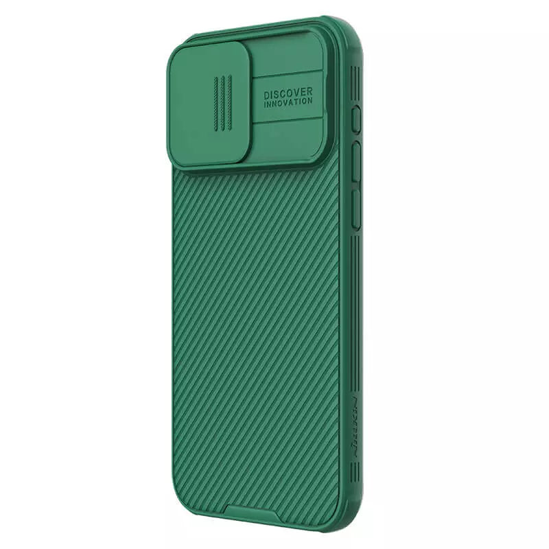 Apple iPhone 15 Pro 6.1 Cam Shield Pro case Cover Dark Green by Nillkin