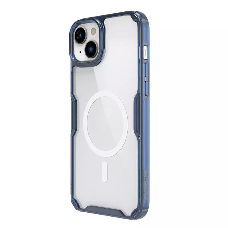 Apple iPhone 15 Plus Nature TPU Pro Magnetic Blue Case By Nillkin