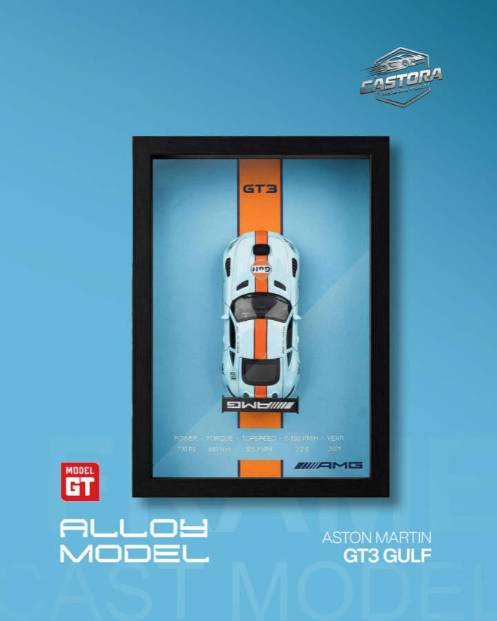 Castoraโข Premium 3D Wall Frame Alloy Car Model โ Luxury Diecast Collectible Display