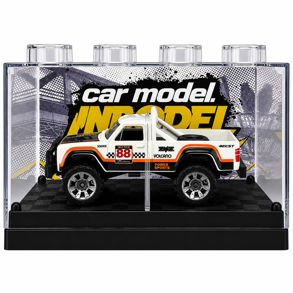Die-Cast Car Model Toy with Display Case | Premium Miniature Collectible