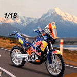Bburago 1:18 KTM 450 Rally Dakar Red Bull Diecast Motorcycle Model Toy