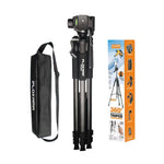 Plokama PK-9950 Camera & Mobile Tripod 150cm with Remote Control | 360° Adjustable Professional Stand
