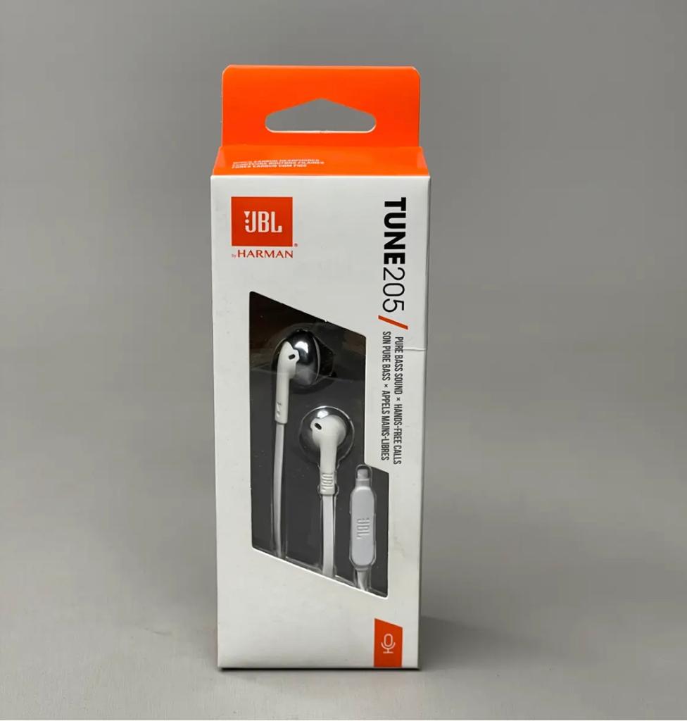 JBL Tune 205 In-Ear Wired Headphone with Soft Carrying Pouch