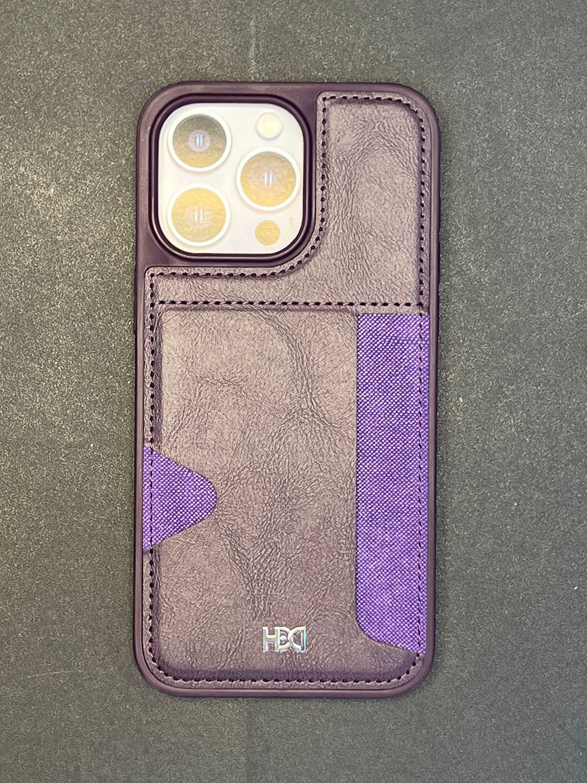 HDCI Leather Wallet Case with Credit Card Slot Holder Ultra Slim Protector for Apple iPhone 15 Pro and 15 Pro Max Case in Blue, Black, Green, Purple and Orange colors