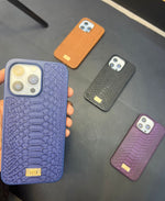 Purple Leather Wallet Case