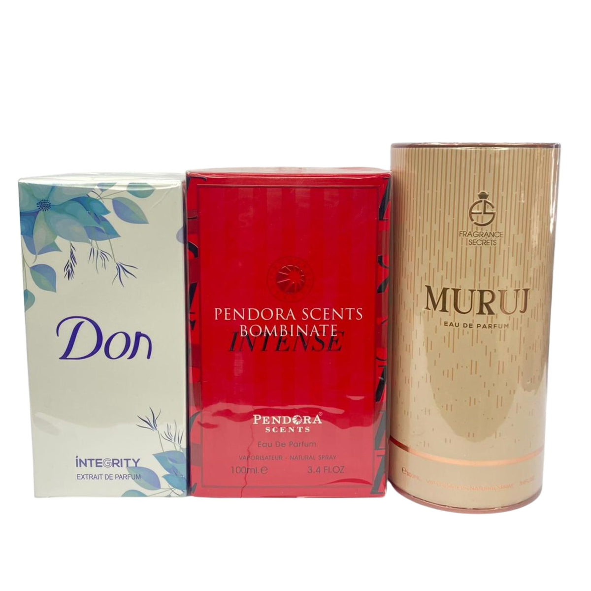 Women's Luxury Fragrance Trio – Don Integrity, Bombinate Intense & Muruj Perfume Set (3 × 100ml)