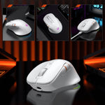 MEETION GW32 Tri-Mode Wireless RGB Gaming Mouse – 8000 DPI Rechargeable Bluetooth/2.4G/Wired Ergonomic Gamer Mouse