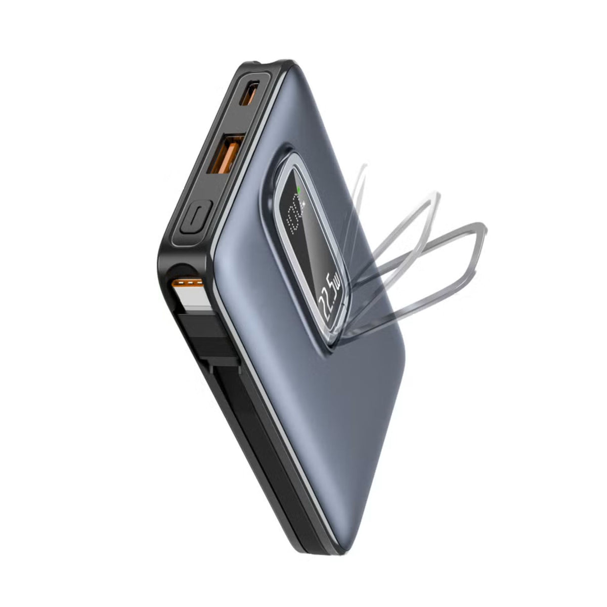 WAVE WV-PB30 Wireless Power Bank 10000mAh | 22.5W Fast Charging | 15W Wireless Charger | Built-in Stand