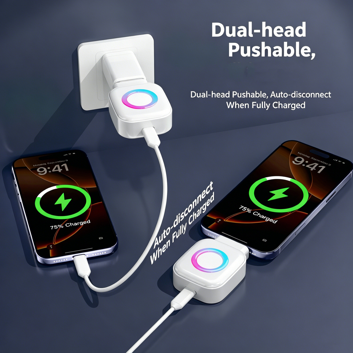 X01 USB-C Full Charge Auto Disconnect Adapter with Battery Protection
