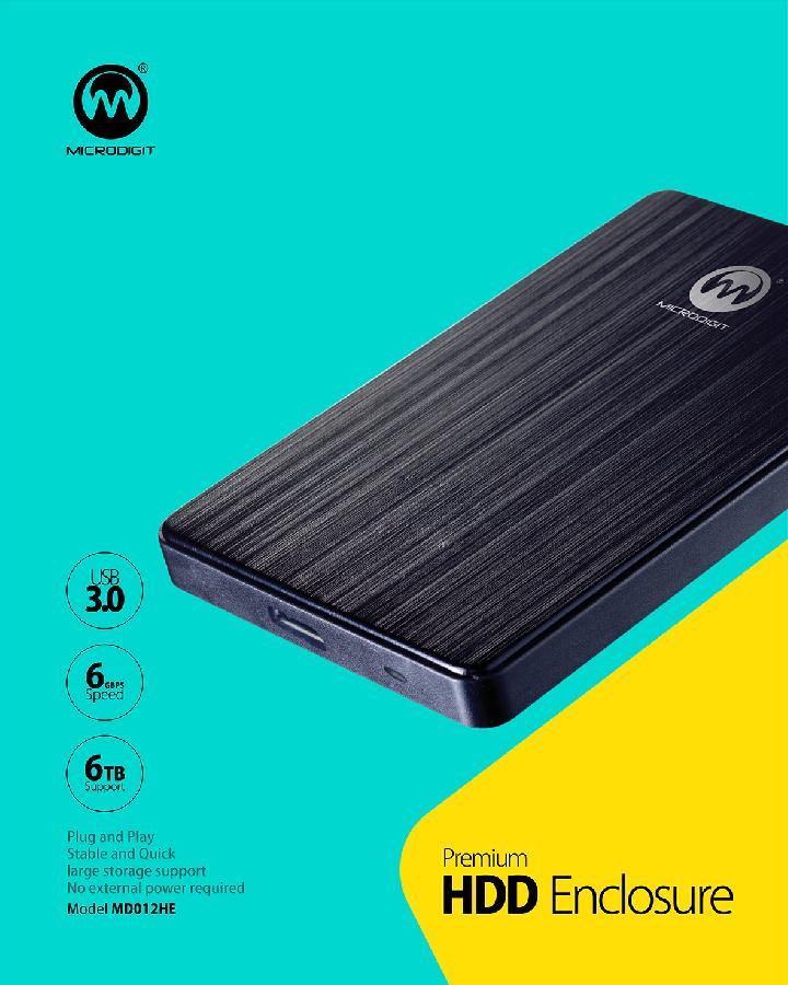 MICRODIGIT 2IN 1 NVME NGFF SSD ENCLOSURE MD017ME