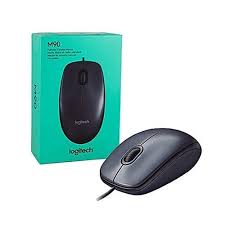 Logitech M90 USB Wired Mouse - Black