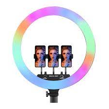 RGB LED Ring Light MJ18 45cm with Phone Clip