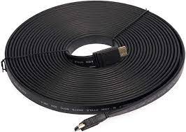 HDMI to HDMI MICRODIGITFlat Cable 1080P 10 Meter, Black