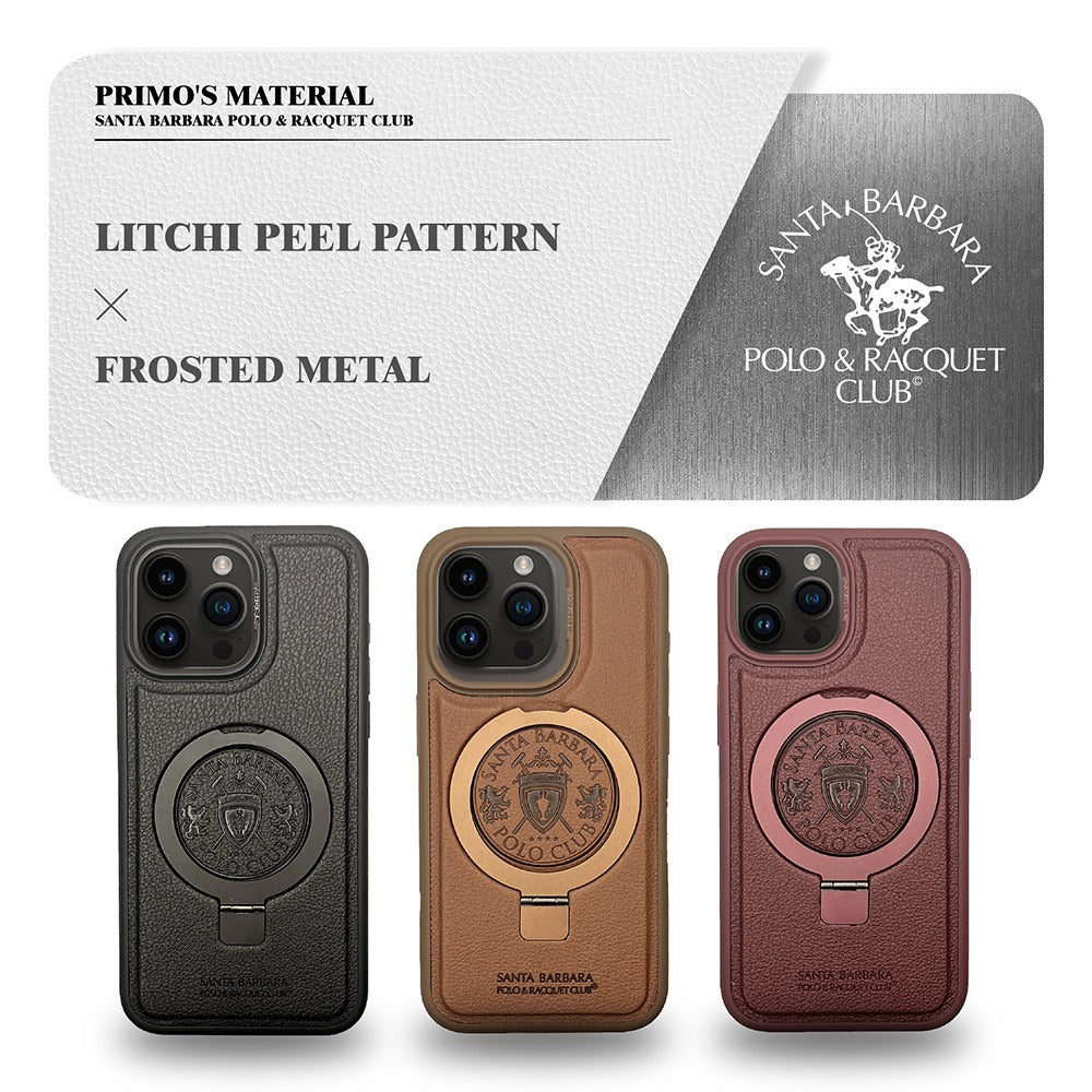 iPhone 15 Series Primo Series Genuine Santa Barbara Leather Case