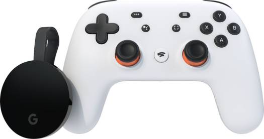 Stadia Premiere Edition Game Controller, With Chromecast Ultra, Arcade Console Type, Built In Google Assistant, Wireless Ergonomic, Clearly White