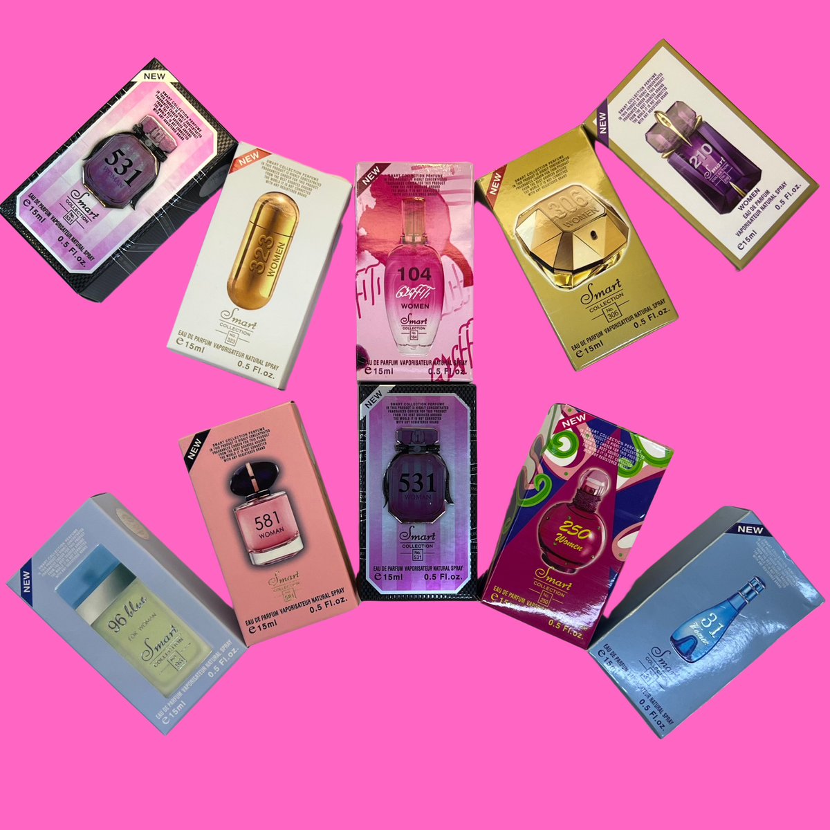 10pieces 15ML Special Combo Offer Perfume Bottles Sets For Women