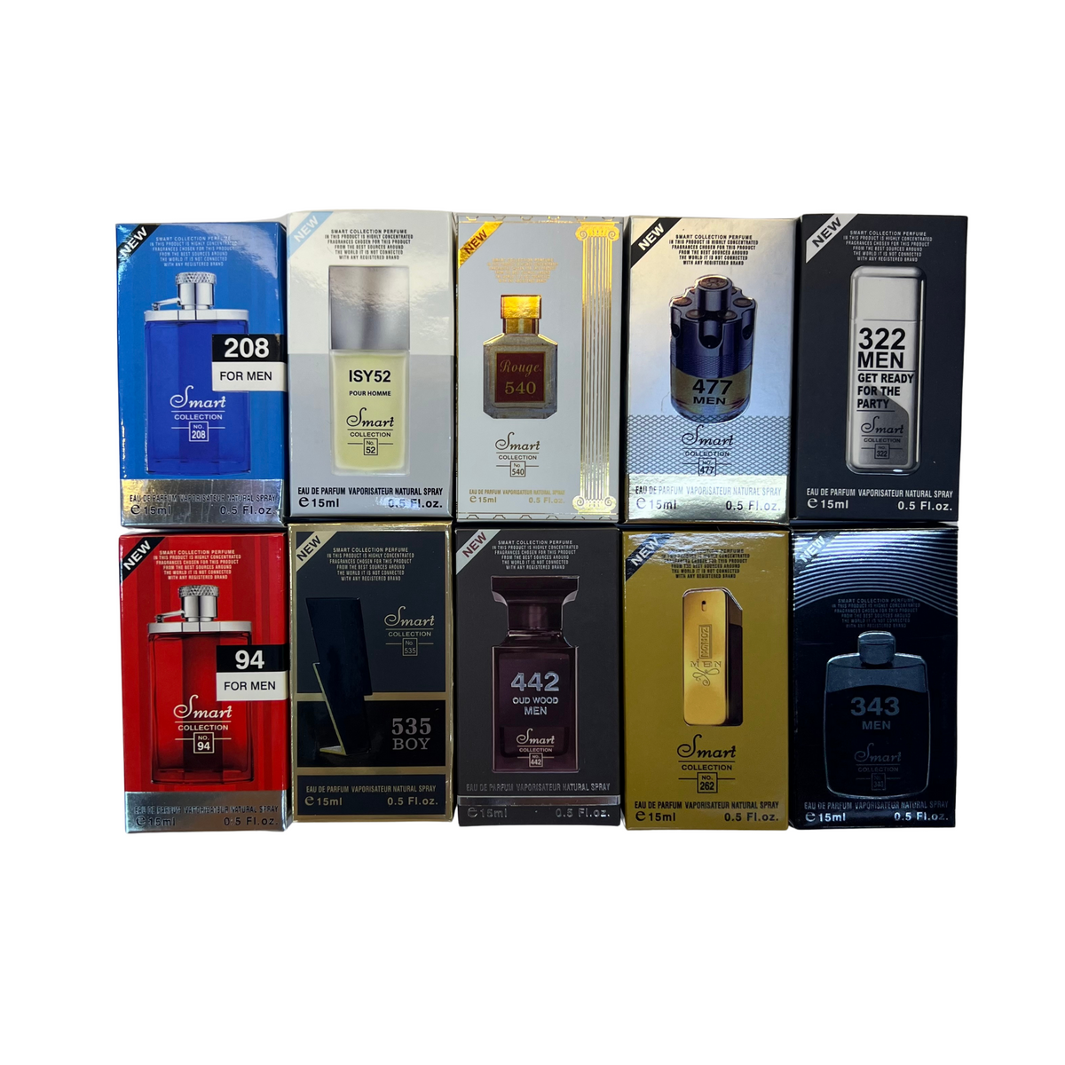 10pieces 15ML Special Combo Offer Perfume Bottles Sets For Men