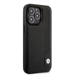 bmw genuine key holder fob leather case/cover black