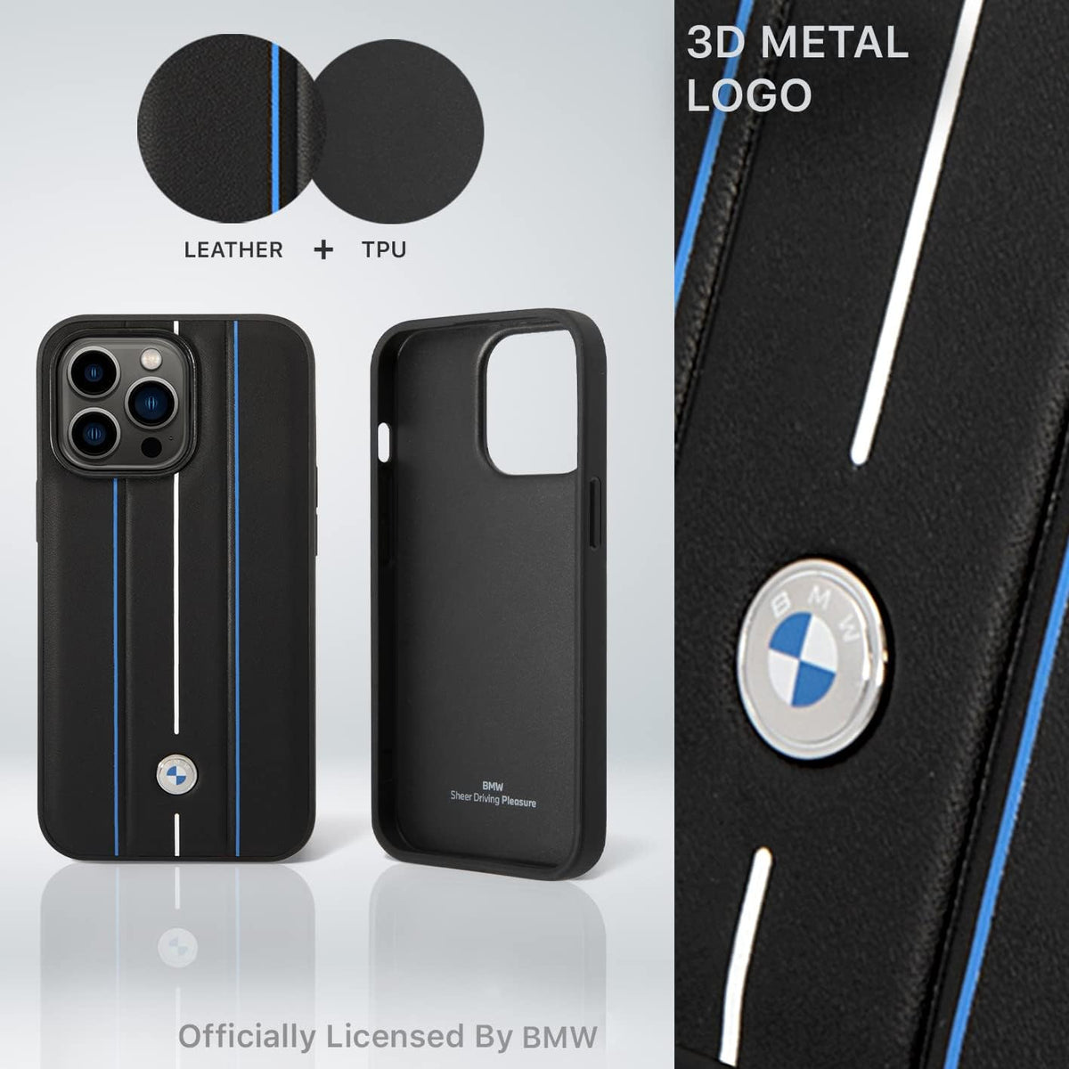 BMW Signature Collection Genuine Leather CaseiPhone 14 Pro, 14 Pro Max