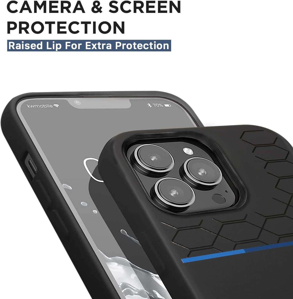 BMW Liquid Silicone Case Printed UV Varnish -iPhone 14 Pro Max - Black