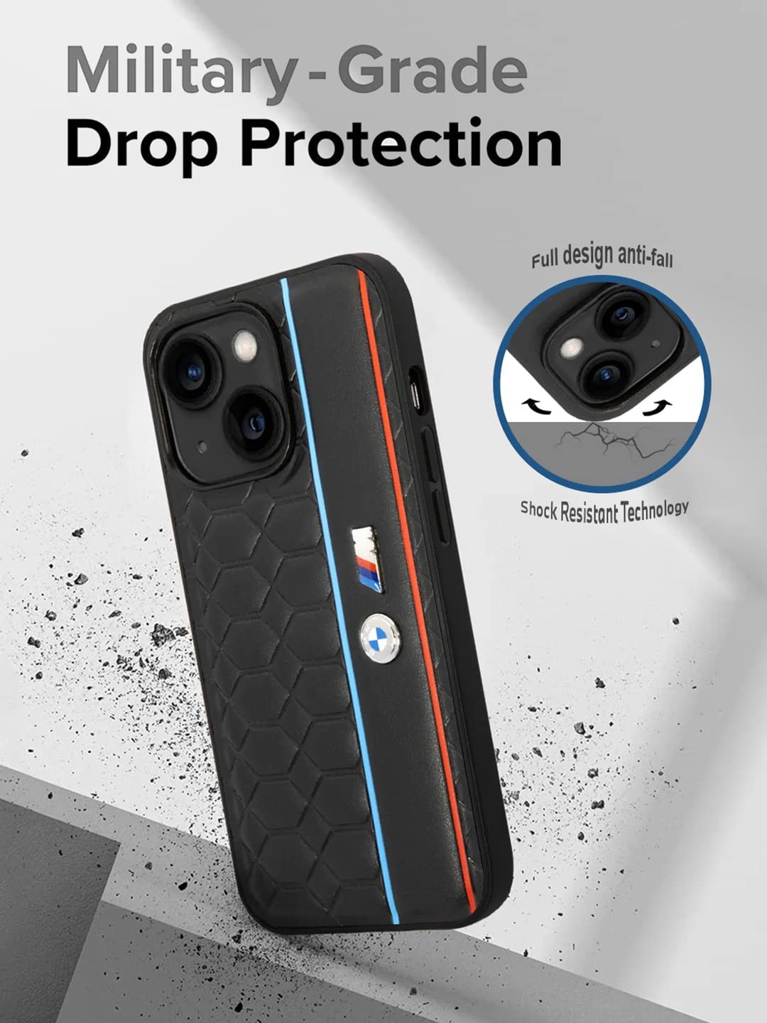 BMW M Collection Pu Case for iPhone 14 Pro, 14 Pro Max