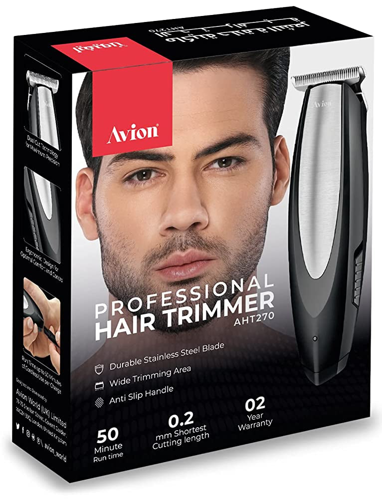 Avion Professional Hair Trimmers for Men | Hair Trimmers & Clippers with 4 Combs. | 50 Minutes Continuous Operation | Charge Indicator