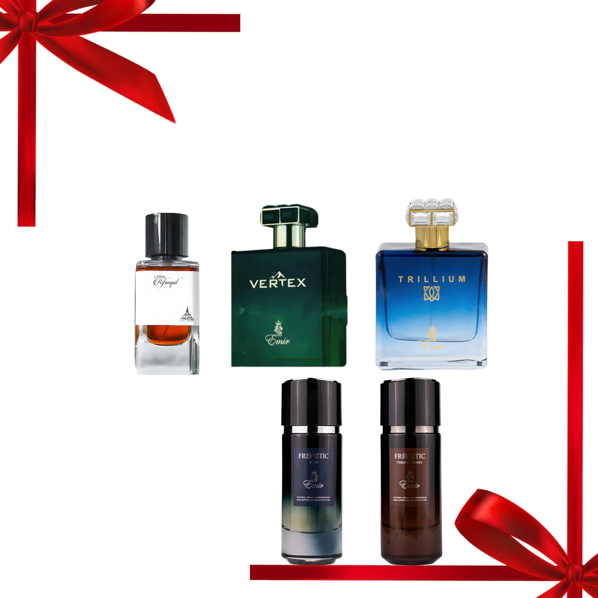 EMIR Unisex Perfume Collection Pack of 5 With Free Gift Set