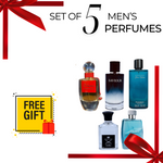 مجموعة عطور رجالية مميزة - 5 عطور برائحة مميزة - هدية عطرية مجانية