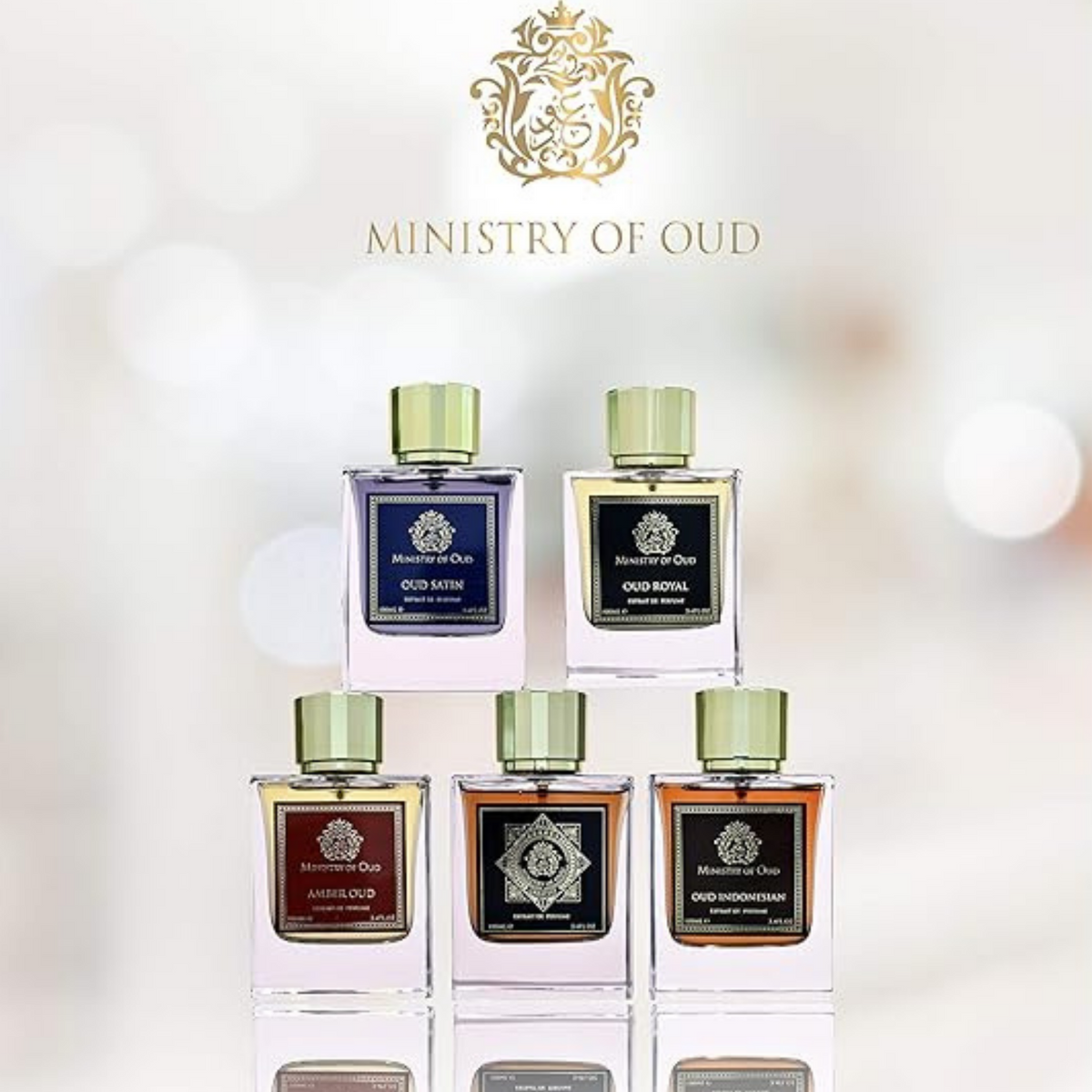 Ministry of Oud Unisex Perfume Collection Pack of 5 With Free Gift
