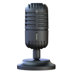 Porodo Gaming Basic Cardioid Microphone with Fixed Stand, PC Microphones for Steaming Podcast Mic Recording Gaming Zoom Meeting YouTube ASMR Online Conference Course, USB-Podcast-Streaming-Computer-Microphone - Black