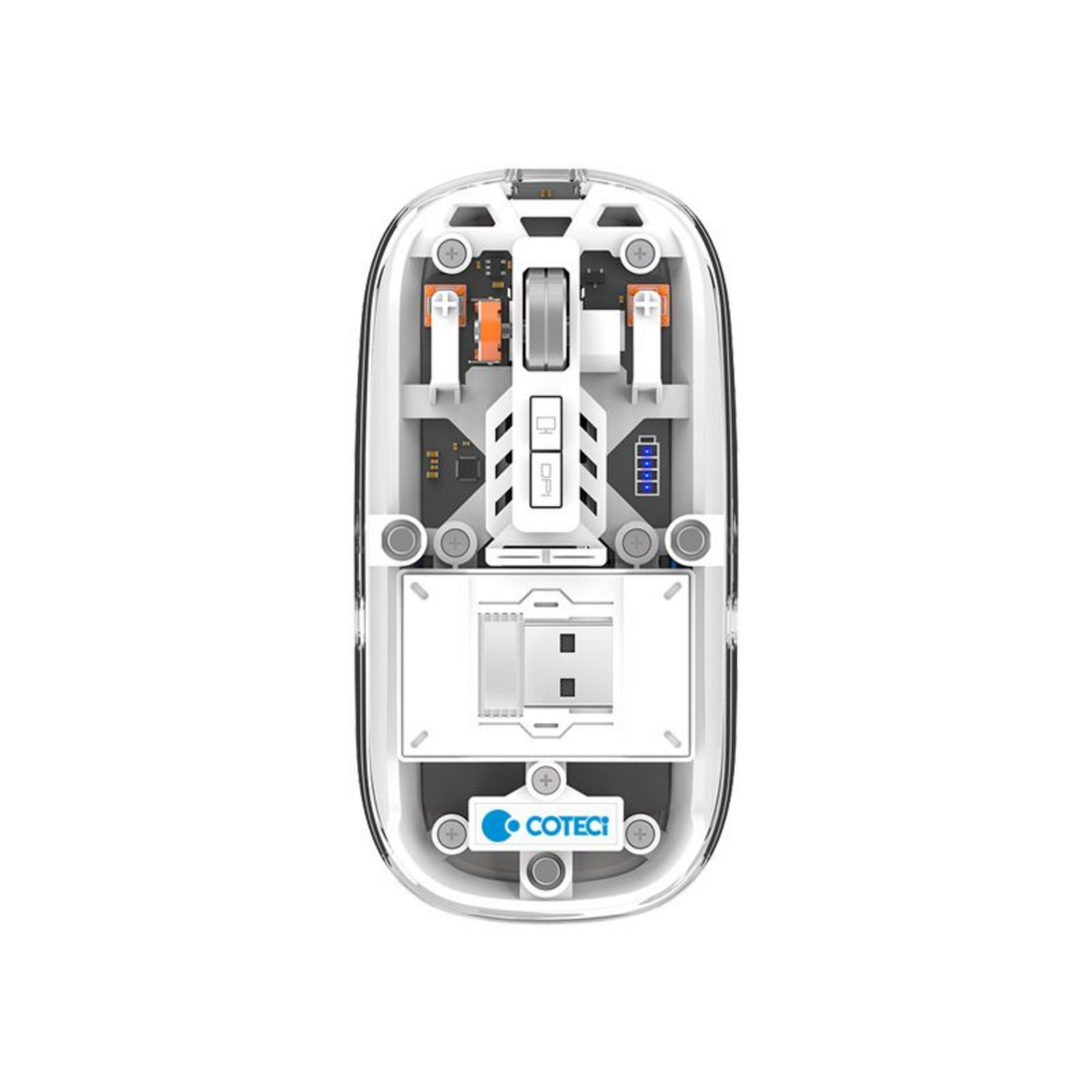 Coteci Magic Crystal II Three Mode Mouse White