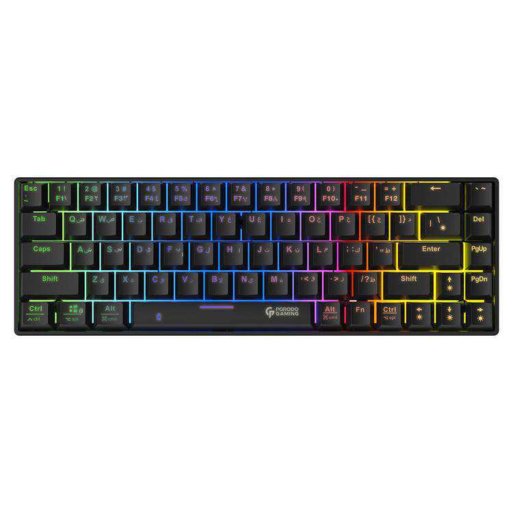 Porodo Gaming Mechanical Keyboard with Wired and Bluetooth Dual Version