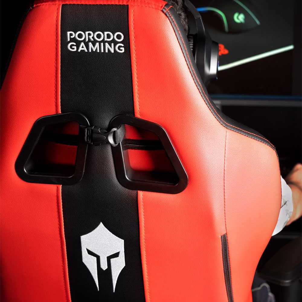 Porodo Professional Gaming Chair With Molded Foam Seats And 2D Armrest