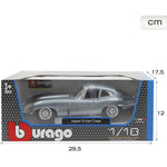 Bburago 1:18 Jaguar E-Type Coupe 1961 Diecast Model Car – Classic Collectible Replica