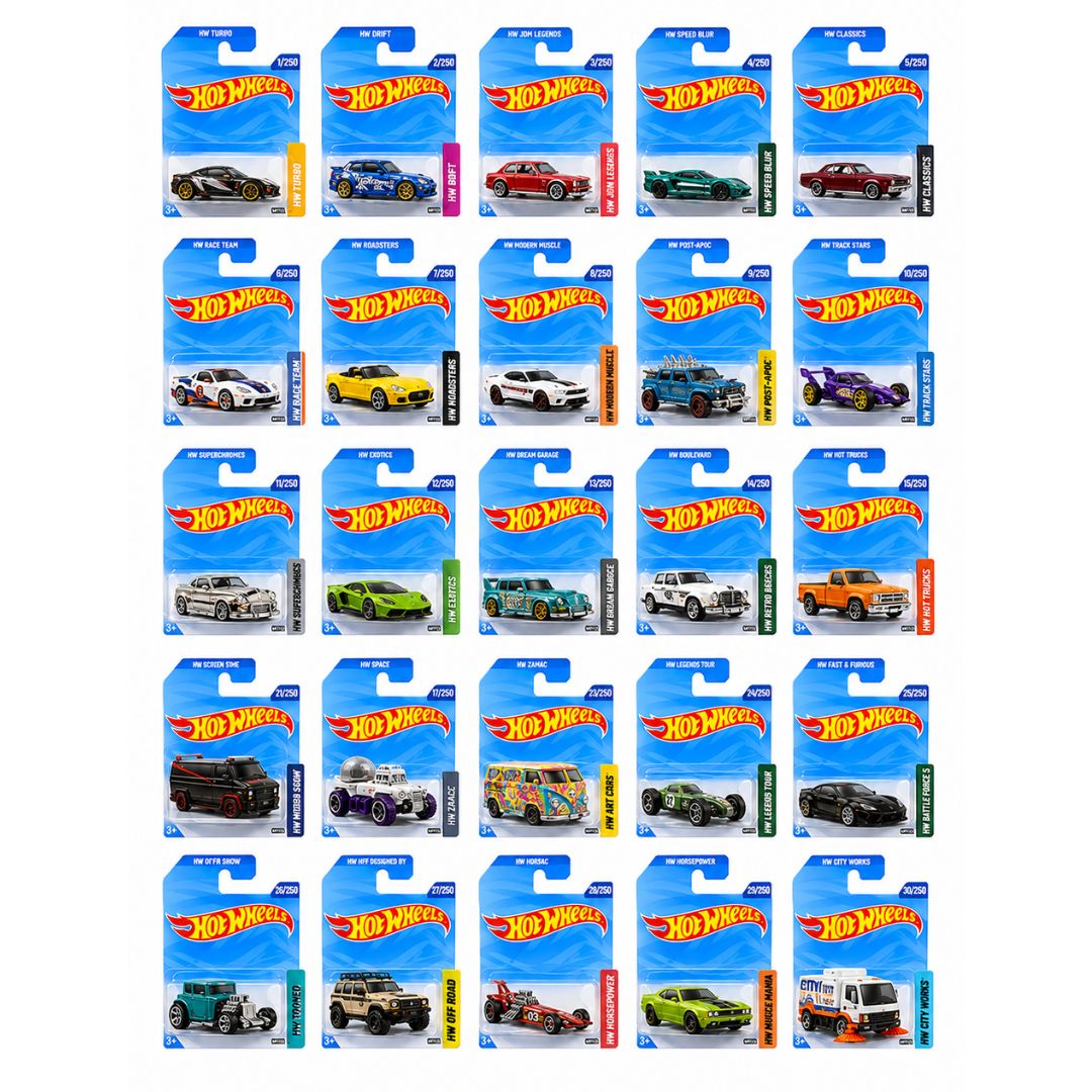 Hot Wheels Die-Cast Car 1:64 Scale – Assorted Models | Original Mattel