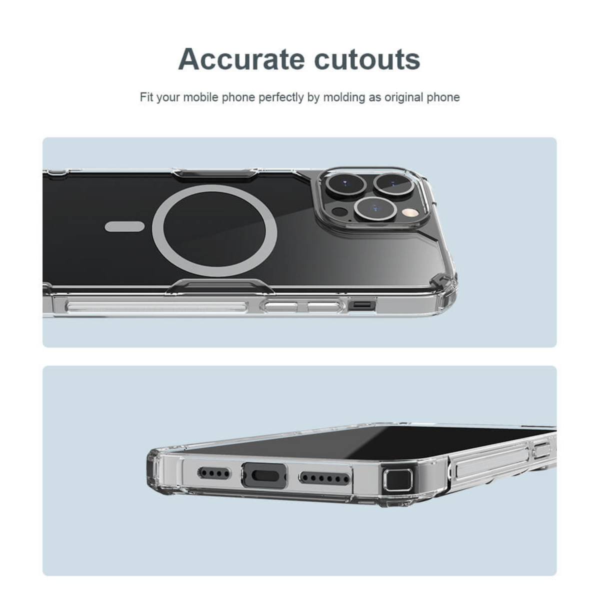 Apple iPhone 14 Pro 6.1 Nature TPU Pro Deep Purple Magnetic Case By Nillkin