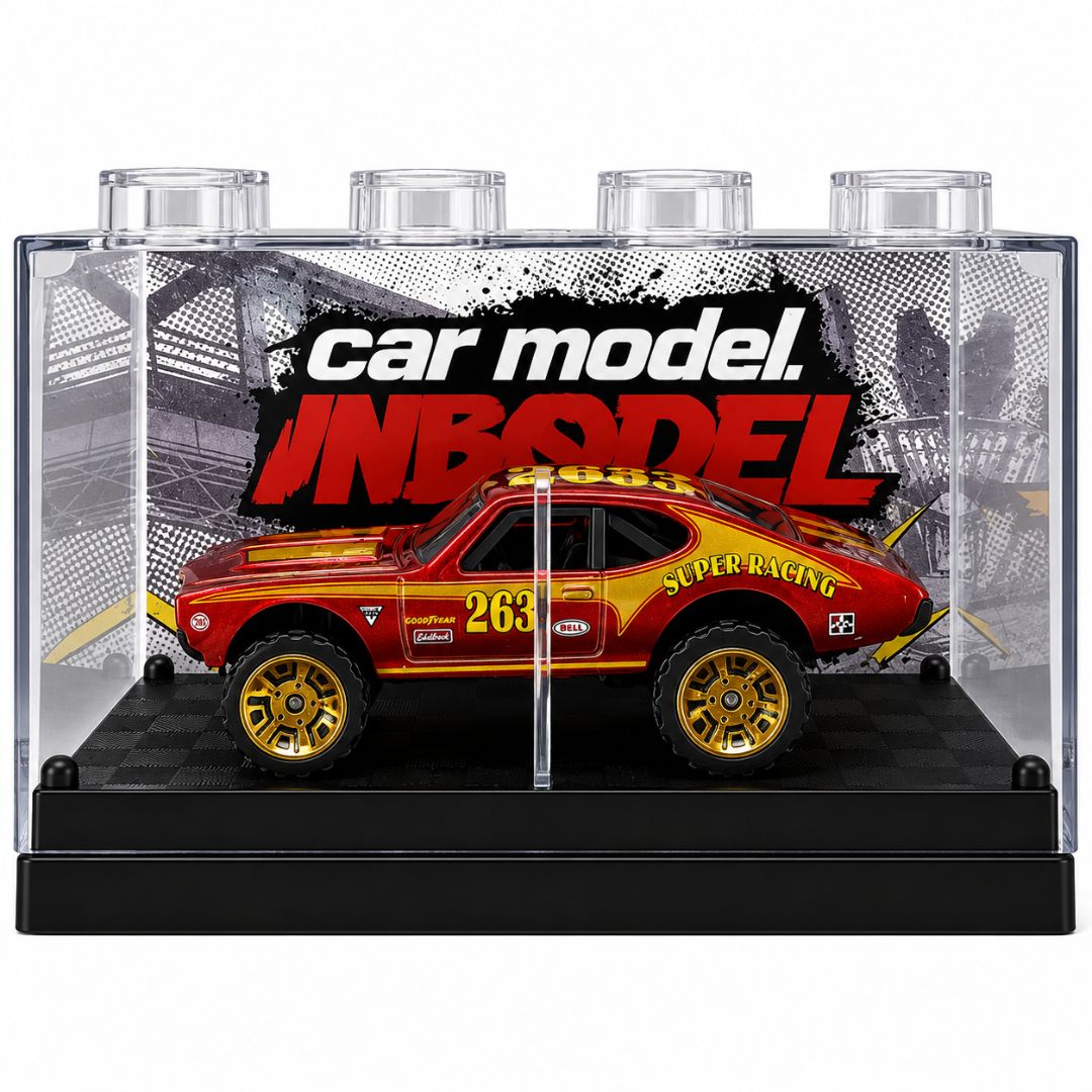 Die-Cast Car Model Toy with Display Case | Premium Miniature Collectible