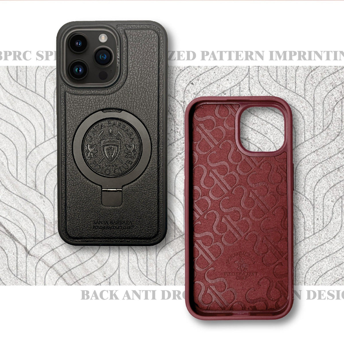 iPhone 15 Series Primo Series Genuine Santa Barbara Leather Case