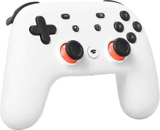 Stadia Premiere Edition Game Controller, With Chromecast Ultra, Arcade Console Type, Built In Google Assistant, Wireless Ergonomic, Clearly White