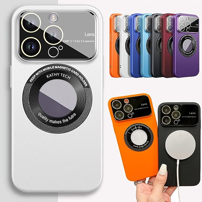 KOURM Frosted Magnetic Attraction Case Cover for iPhone Series