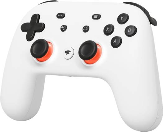 Stadia Premiere Edition Game Controller, With Chromecast Ultra, Arcade Console Type, Built In Google Assistant, Wireless Ergonomic, Clearly White