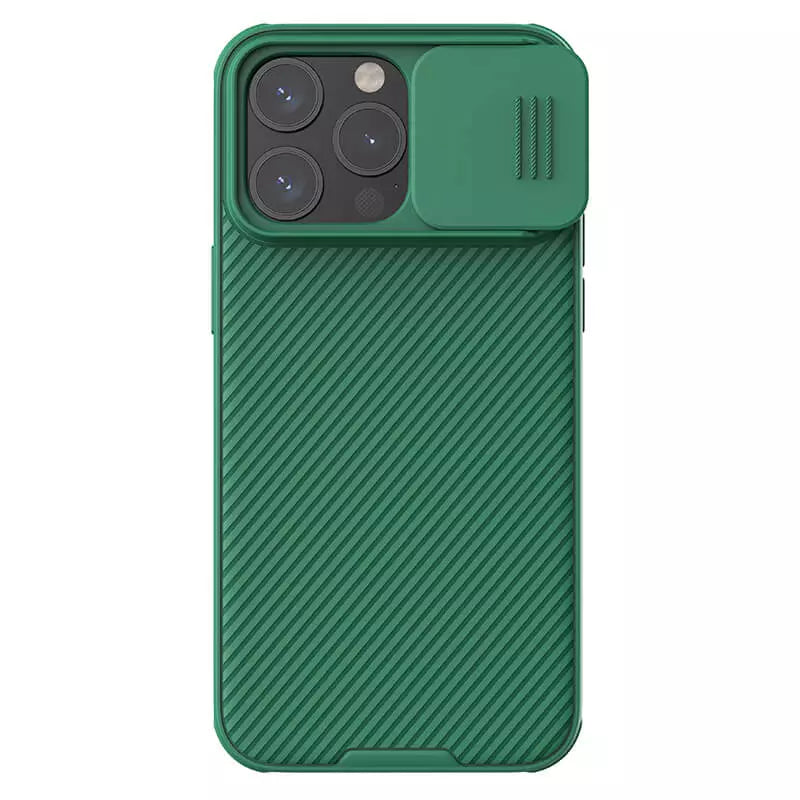 Apple iPhone 15 Pro 6.1 Cam Shield Pro case Cover Dark Green by Nillkin