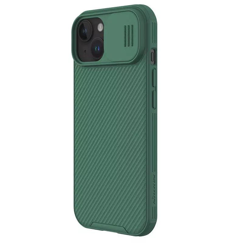 Apple iPhone 15 Cam Shield Pro Case Cover Green By Nillkin